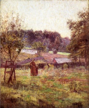Al mediodía, paisajes impresionistas de Indiana Theodore Clement Steele Pinturas al óleo